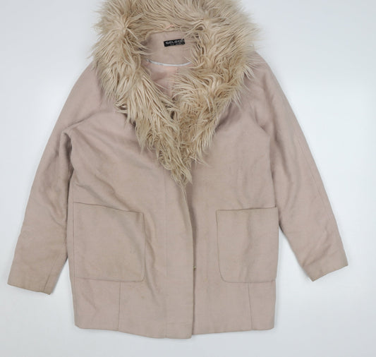 Womens UK Size 14 Select Beige Overcoat