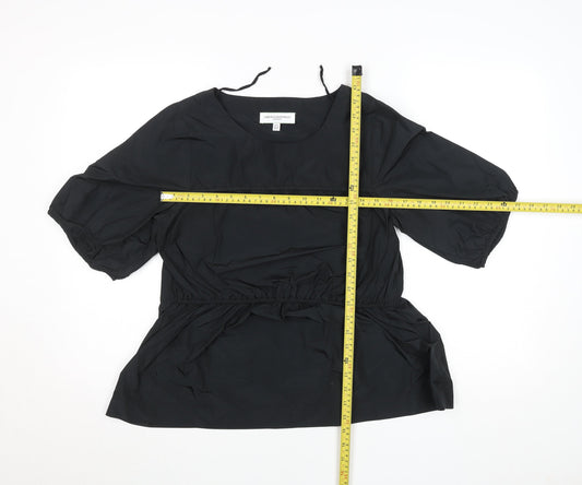 Womens UK Size 8 Carolyn Donnelly Black Tunic Blouse
