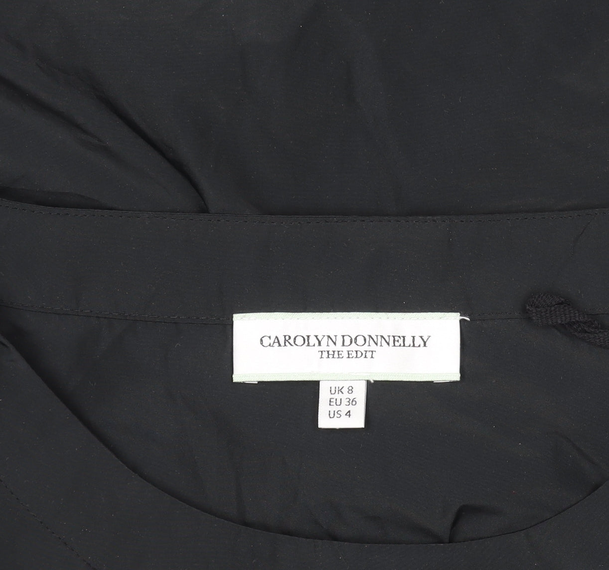 Womens UK Size 8 Carolyn Donnelly Black Tunic Blouse
