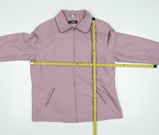 First Avenue Womens Pink Polyester Zip Jacket UK 16