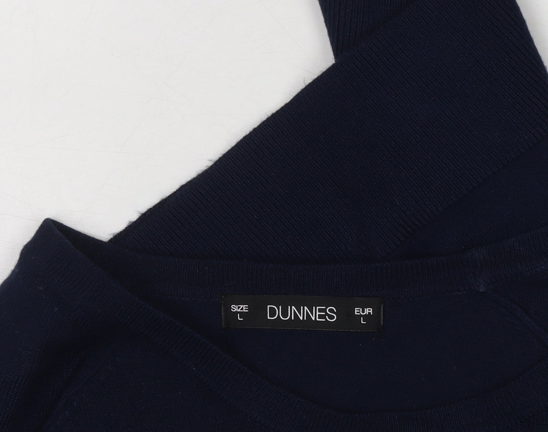 Dunnes Stores Men’s Navy Blue Large Pullover Jumper Crew Neck Knitwear