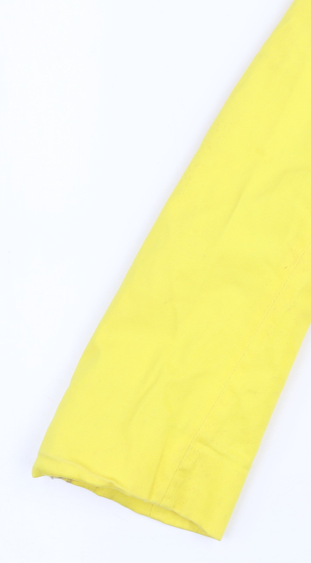 Womens UK Size 10 Miss Real Yellow Trench Coat