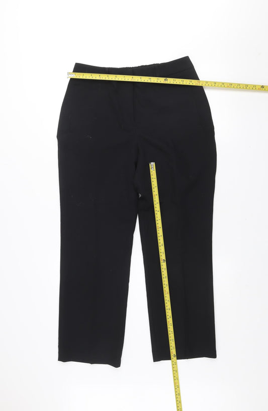 Womens UK Size 12 Dunnes Regular Fit Business Workwear Casual Black Trousers