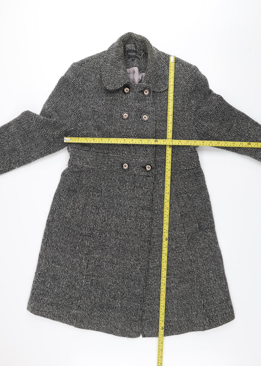 Womens UK Size 12 Debenhams Grey Overcoat