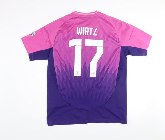 adidas Men’s Pink Germany Wirtz 17 Football Jersey L Short Sleeve