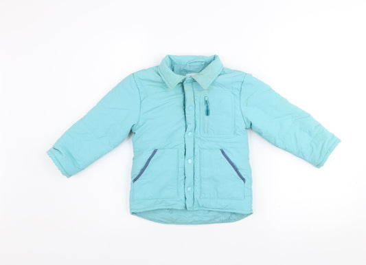 Girls UK Size 2-3 Years Leigh Tucker Willow Blue Puffer Jacket