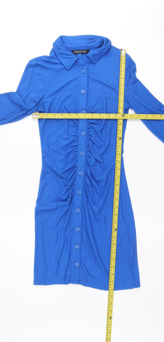 Womens UK Size S Stradivarius Shirt Dress