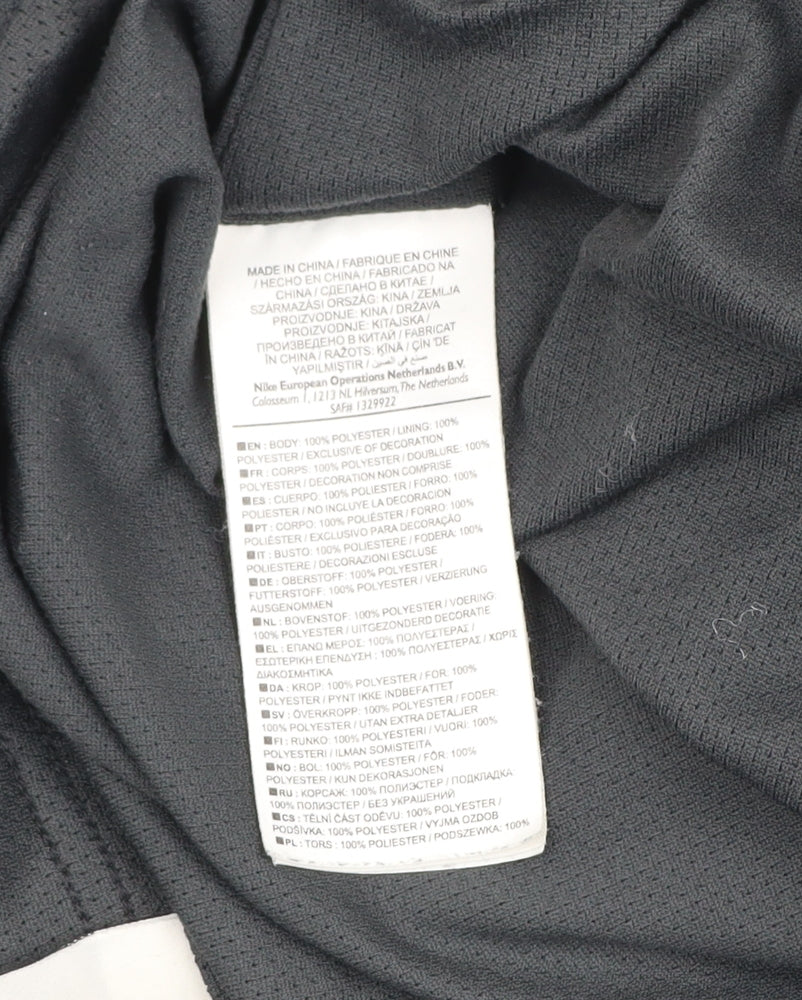 Nike Mens Black L Manchester United Track Pants Activewear Trousers