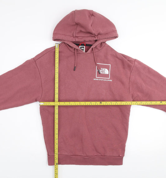 Womens UK Size S The North Face Pink Pullover Hoodie