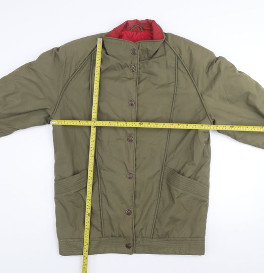 Womens UK Size 10 Rossetti Green Quilted Coat