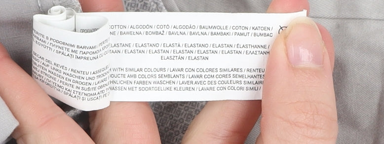 Denim Co. Men's Beige Slim Fit Chino Trousers Size 34L30