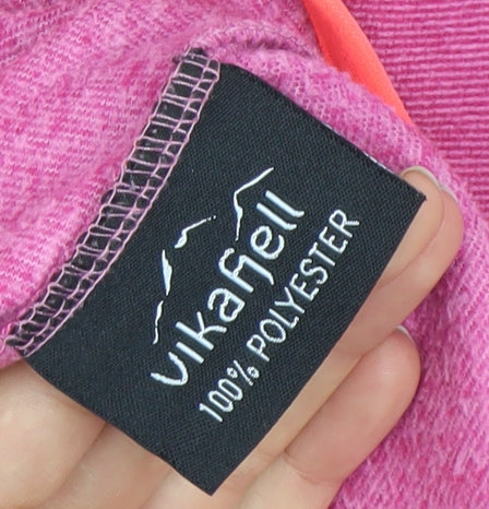 Womens UK Size L Vikafell Pink Pullover Sweatshirt