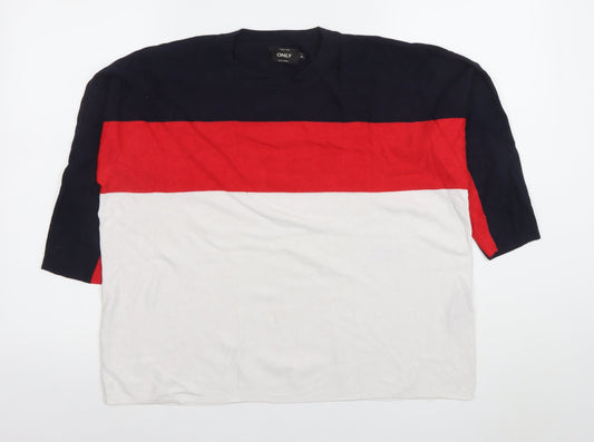 Womens UK Size XL Only Multicoloured Basic T-Shirt