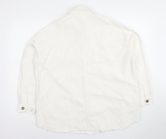 Womens UK Size 12 Zara White Basic Jacket