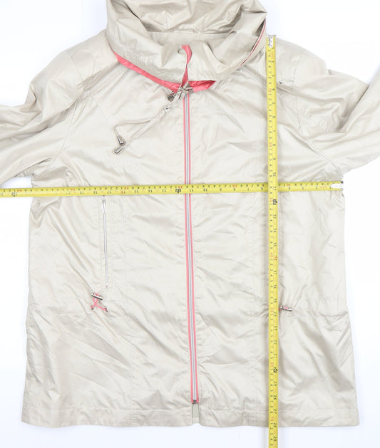 Womens UK Size L FRANZTEX Beige Rain Coat