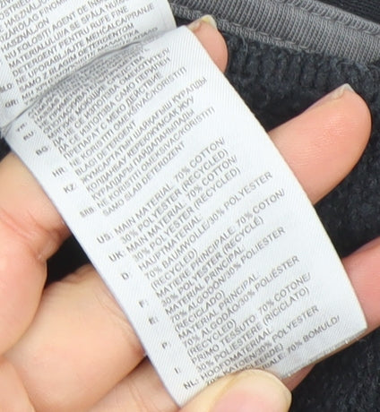 Adidas Men's Black Crew Neck Pullover Sweatshirt L