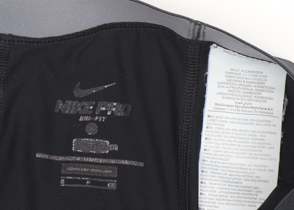 Nike Pro Dri-Fit Womens Black Capri Compression Leggings Size S