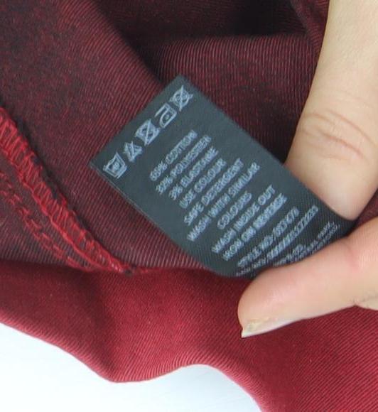 Pep & Co Women's Red Skinny Jeans Size 10 Stretch Denim