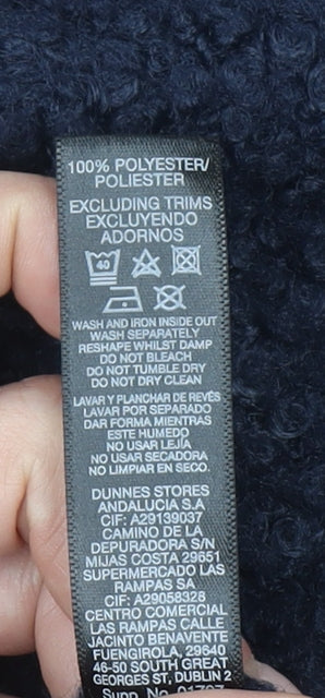 Womens UK Size 14 Dunnes Stores Blue Overcoat
