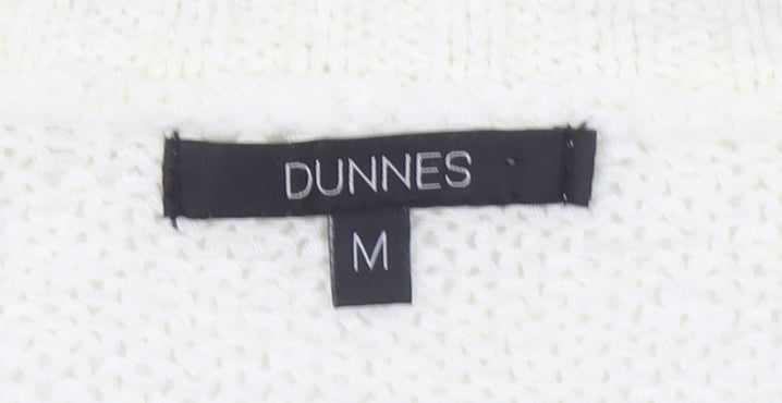 Womens UK Size M Dunnes Ivory Cardigan Jumper