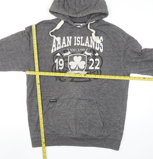 Womens UK Size L Traditional Craftwear Grey Pullover Hoodie