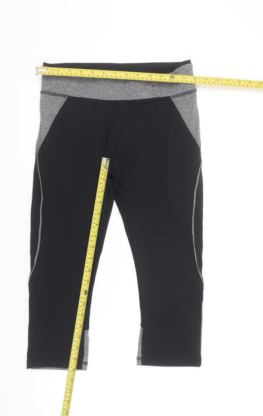 Womens UK Size 10 Atmosphere Slim Fit Capri Black Leggings
