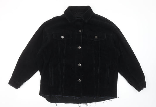 Womens UK Size XS Zara Black Basic Jacket