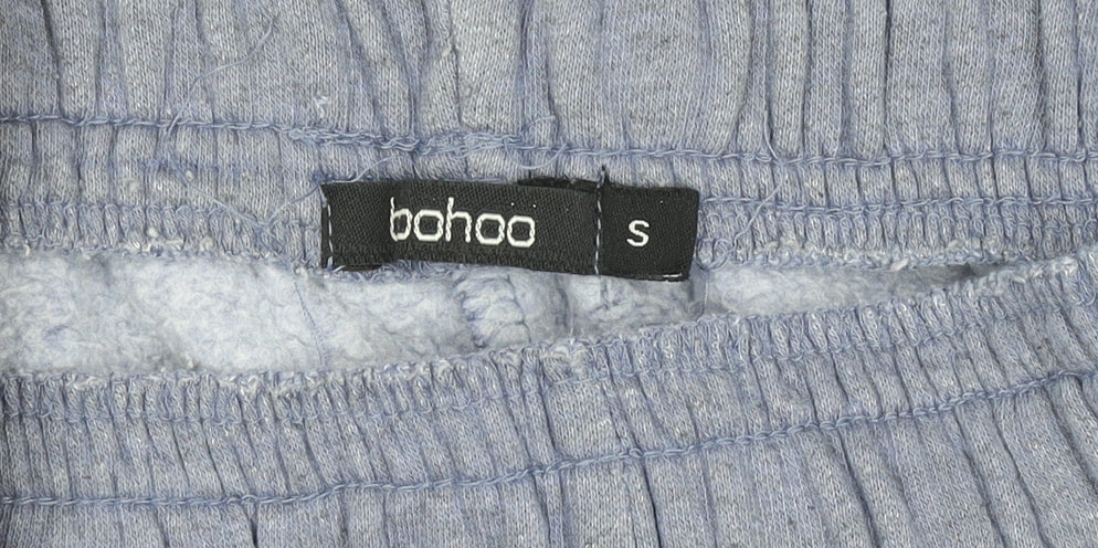Boohoo Women's Blue Jogger Sweatpants S Elastic Waist Softshell
