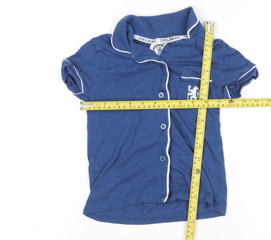 Boys UK Size 4-5 Years Chelsea FC Blue Basic Button-Up