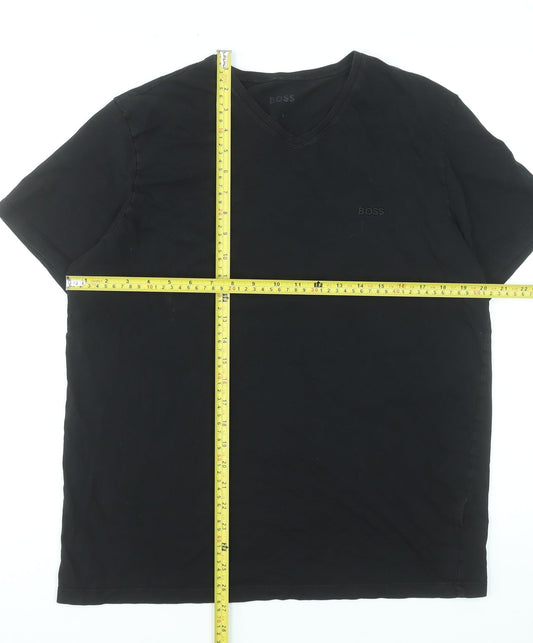 Mens UK Size L Boss Black T-Shirt