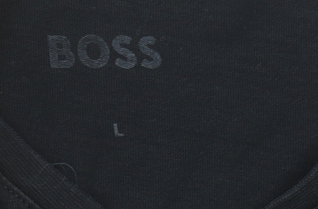Mens UK Size L Boss Black T-Shirt