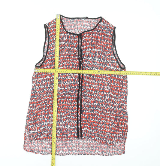Womens UK Size 12 Zara Multicoloured Camisole Blouse