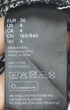 Womens UK Size 8 H&M Bodycon Dress