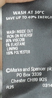 Marks and Spencer Per Una Women's Multicoloured V-Neck Sleeveless Fit & Flare Midi Dress Size 12