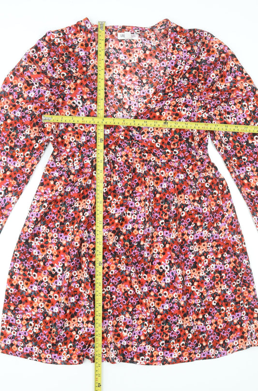 Urban Bliss Women’s Multicoloured Floral Fit & Flare Short Dress UK 12