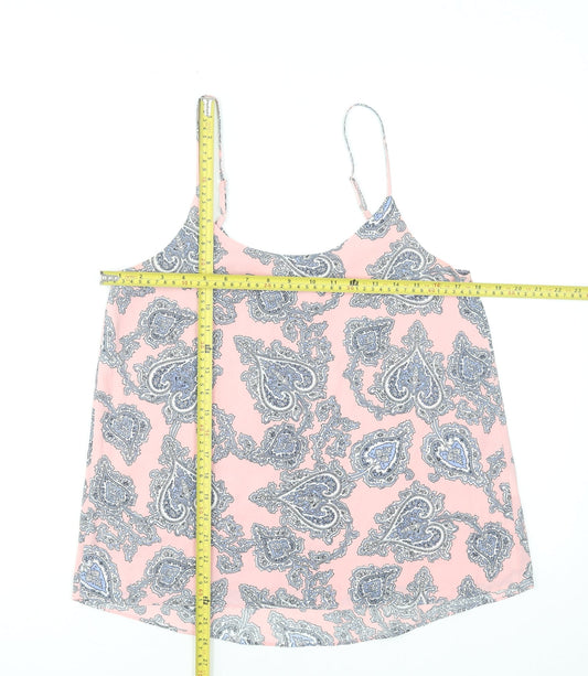 Womens UK Size 12 Oasis Pink Camisole Tank