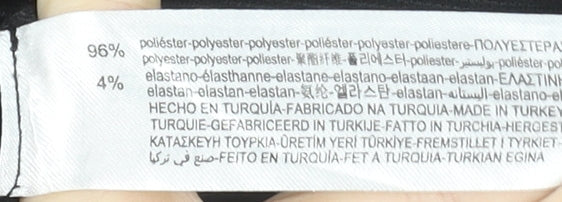 Bershka Women's Black Flared Knit Stretch Trousers Size XL