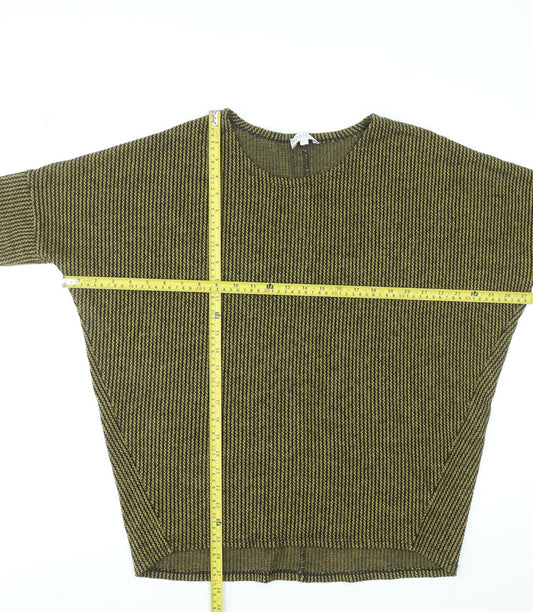 Womens UK Size M Apricot Green Basic T-Shirt