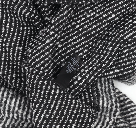 George Women’s Grey Striped Collared Long Sleeve Knit Cardigan XL