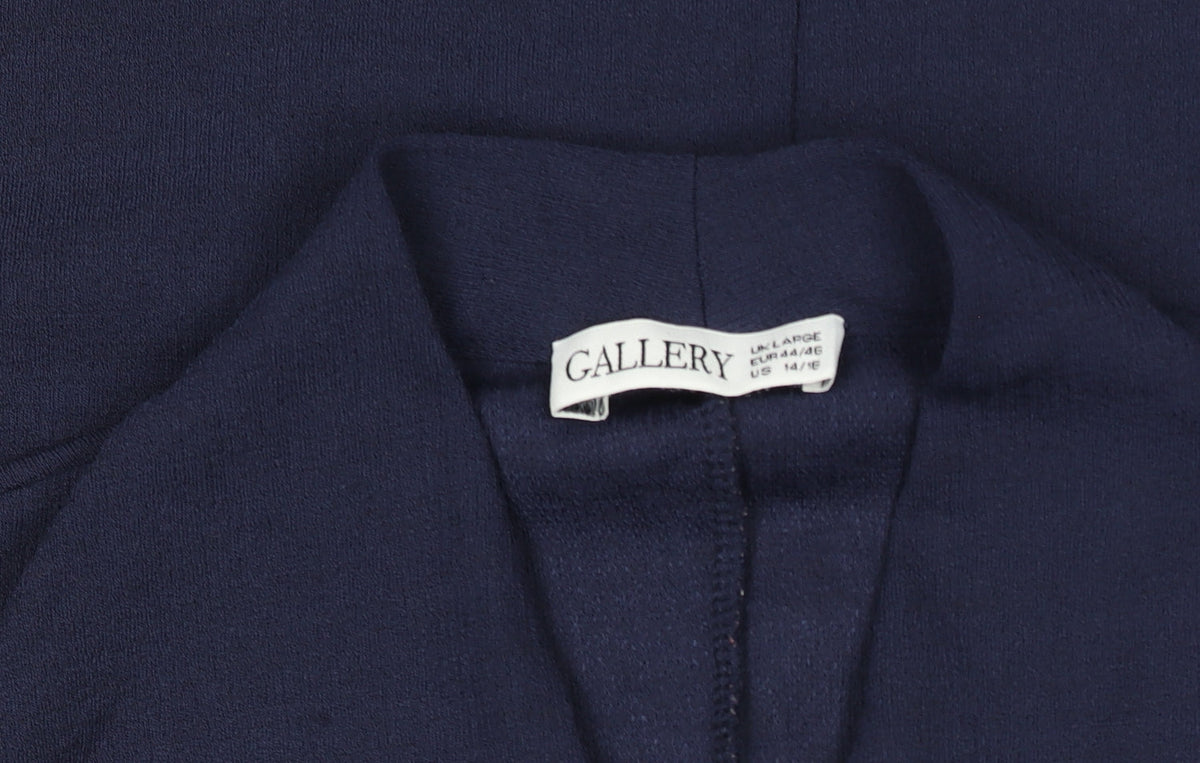 Womens UK Size L Gallery Blue Kimono Blouse