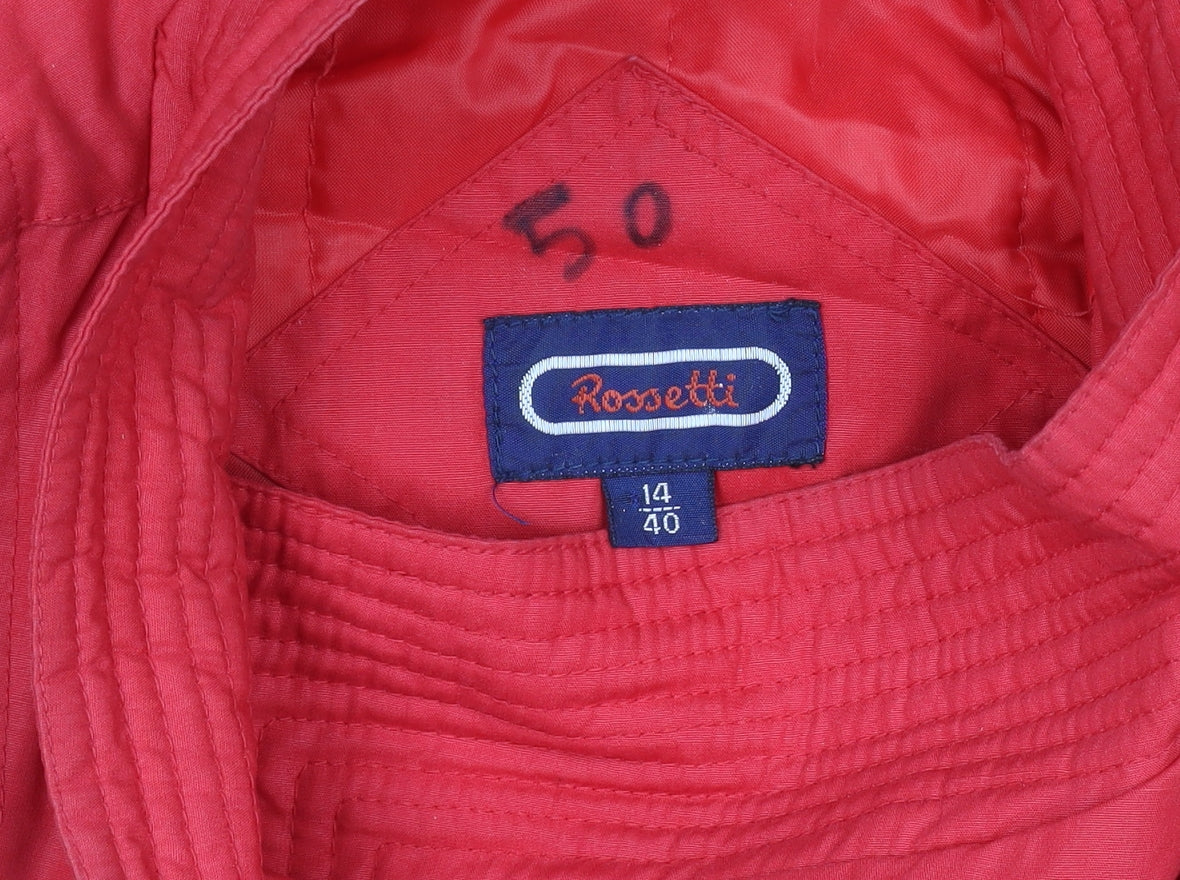 Womens UK Size 14 Rossetti Red Puffer Jacket