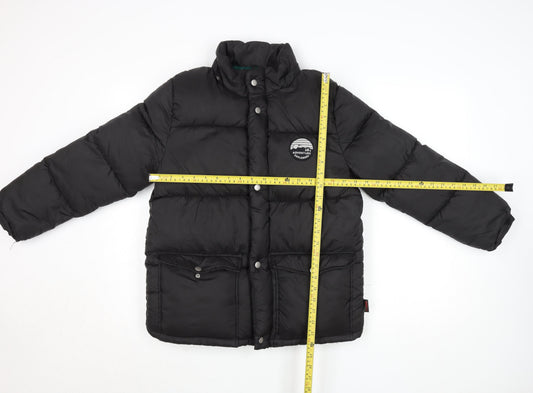 Boys UK Size 11 Years H&M Black Puffer Jacket