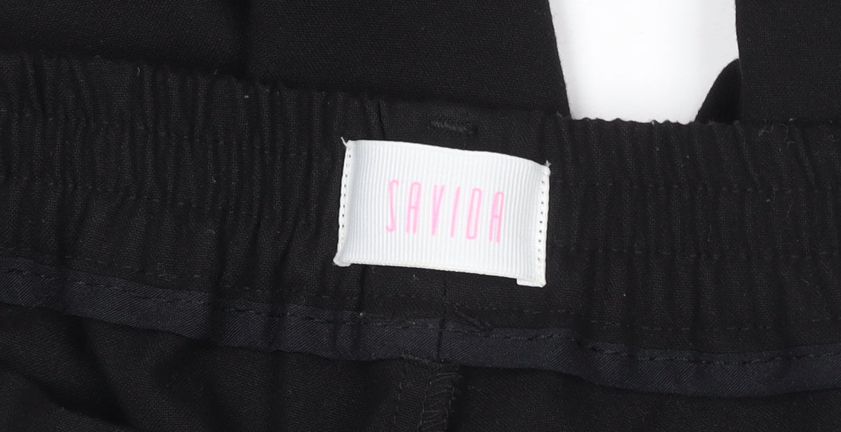 Womens UK Size 14 Savida Regular Fit Casual Workwear Business Black Trousers
