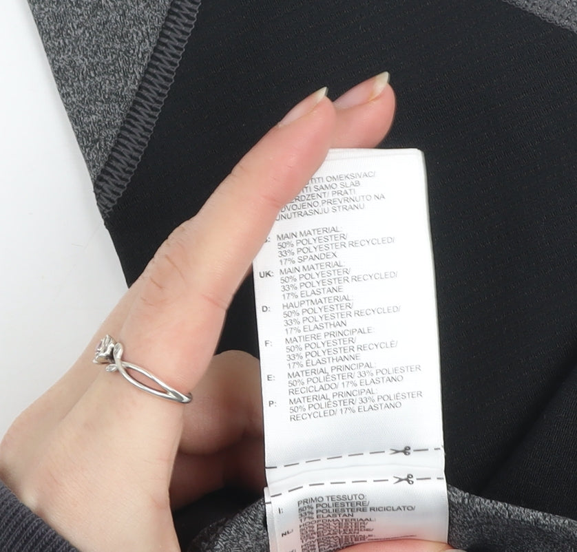 Adidas Women's Grey Techfit Capri Leggings Medium Compression Activewear