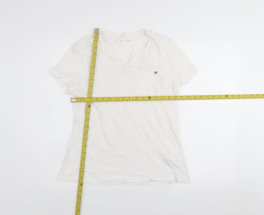 Mens UK Size L Tommy Hilfiger White T-Shirt