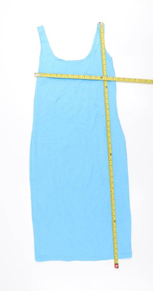 Primark Women Blue Sleeveless Bodycon Knee Length Dress L