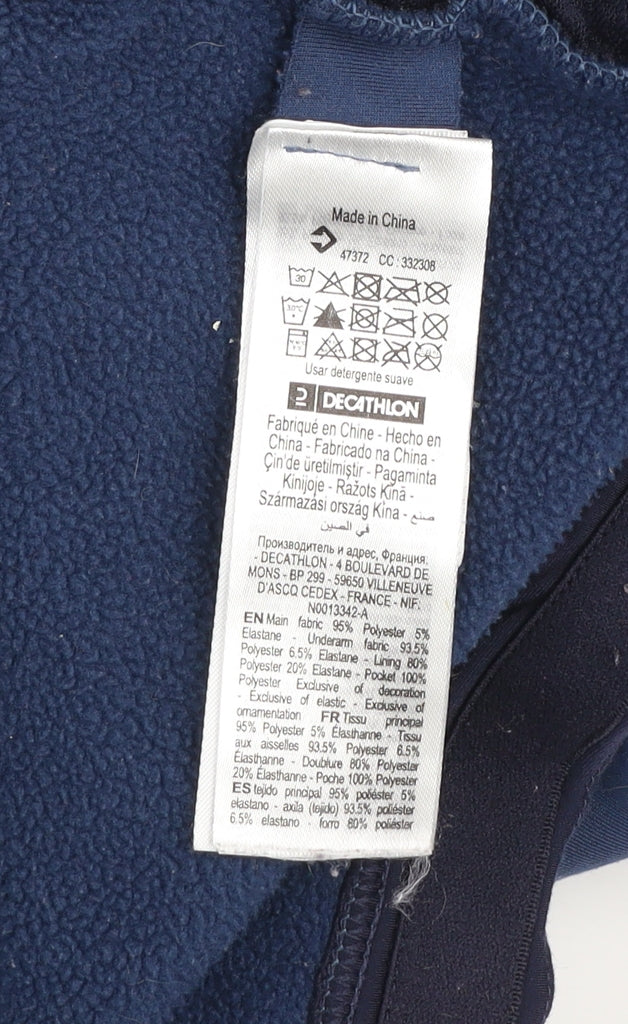 Decathlon Men's Blue L Softshell Hooded Activewear Jacket Size L