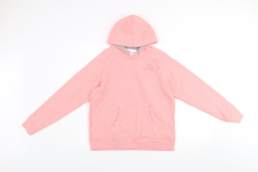 Additional front view of Babolat Teens Pink Cotton Blend Pullover Hoodie, size 12-14
