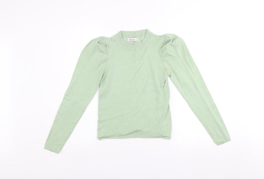 Womens UK Size 8 Stradivarius Green Pullover Jumper
