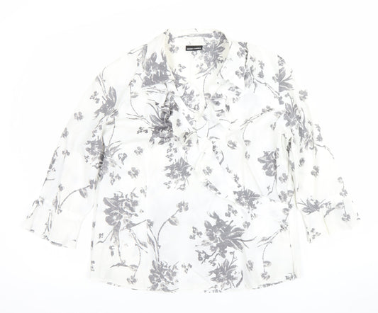 Womens UK Size 14 Gerry Weber White Wrap Blouse